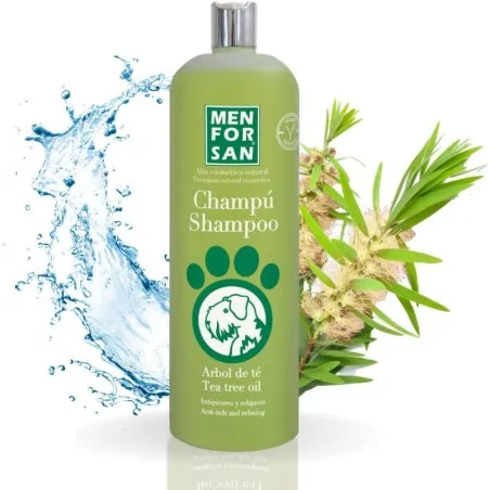 Shampoing Chien-Menforsan Shampoing pour Chien Anti-Démengeaison à l'Huile de Tea Tree 300ml-Tunisie