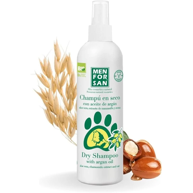 Shampoing Chat-Shampoing Sec à l'Huile d'Argan pour Chat 250ml-Tunisie