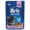 Humides Chat-Pochons Brit Premium au Poisson Blanc pour Chaton 100g-Tunisie