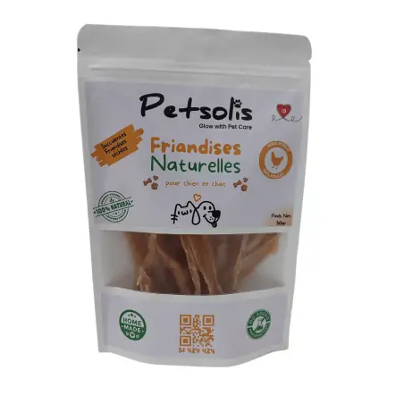 Friandises Chien-PETSOLIS Friandises 100 % Naturel Déshydratées au Poulet - 50 g-Tunisie