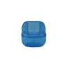 Accessoires Oiseaux-Mangeoire-Abreuvoir en Plastique Bleu pour Petits Oiseaux – Avec Couvercle-Tunisie