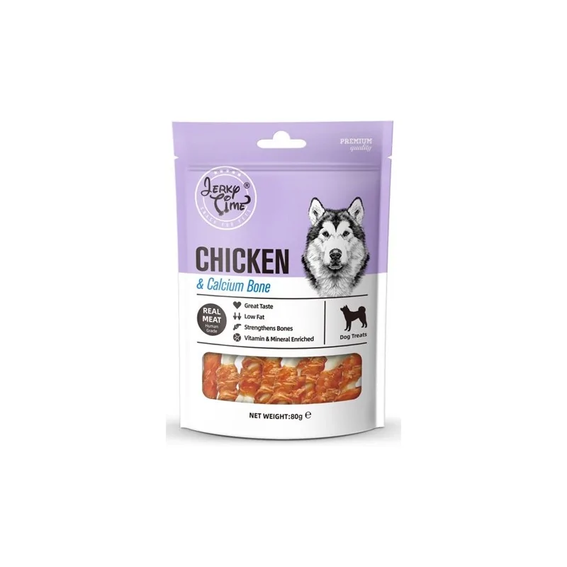 Friandises Chien-Jerky Time Mini Os au Poulet enrichis en Calcium 90g-Tunisie