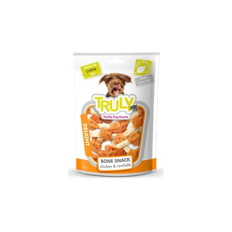 Friandises Chien-Truly Os à mâcher pour chiens avec poulet séché et bœuf - 90g-Tunisie