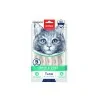 Friandises Chat-Wanpy Crème Functionnal - Skin & Coat au Thon et Saumon (5*14g)-Tunisie
