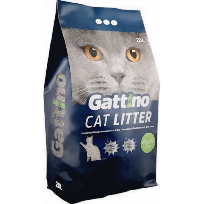 Litières Agglomérantes-Gattino – Litière Agglomérante Parfumée Savon de Marseille - 20 L-Tunisie