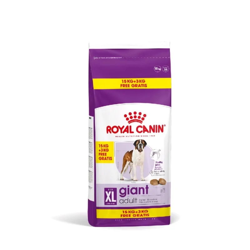 Croquette Chien-Royal Canin CHIEN Giant Adult 15 kg + 3 kg Offerts-Tunisie