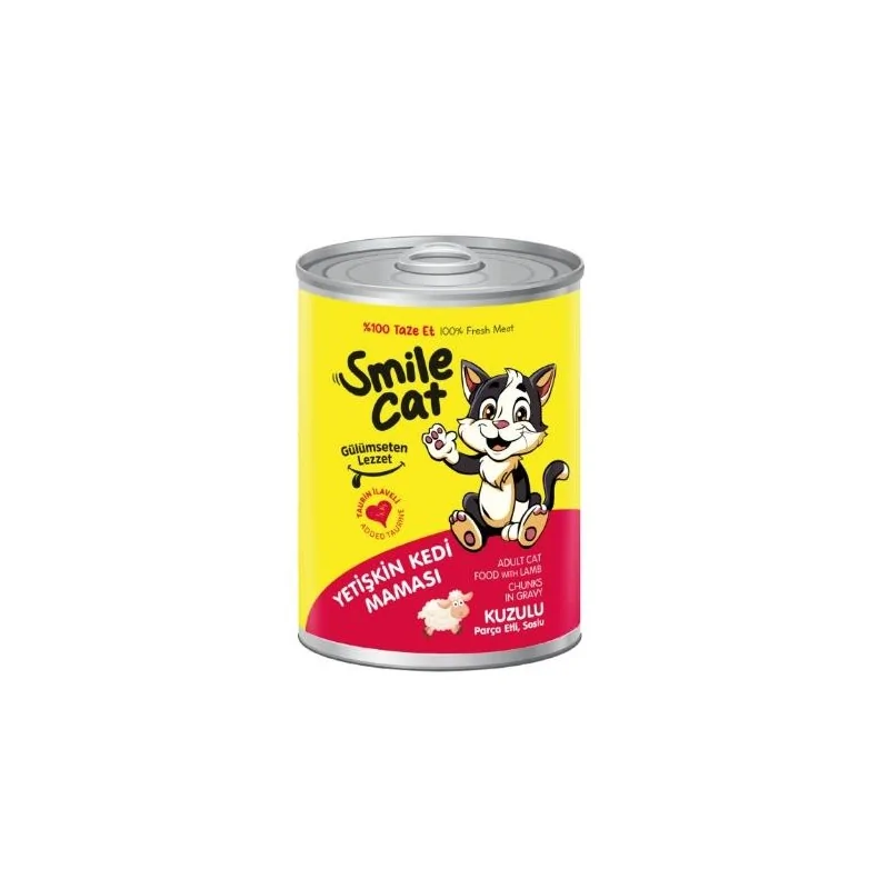 Humides Chat-Smile – Bouchées pour Chat Adulte – Agneau en Sauce – 400 g-Tunisie