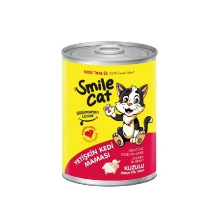 Humides Chat-Smile – Bouchées pour Chat Adulte – Agneau en Sauce – 400 g-Tunisie