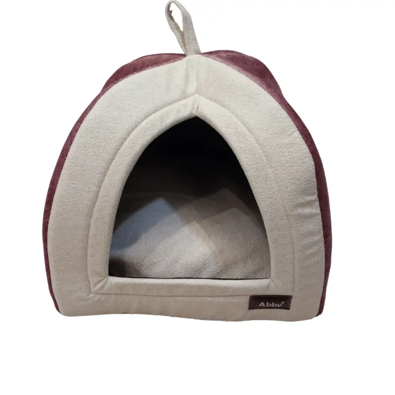 couchage-Tente AZ pour Chat ou Petit Chien – 43x43x43 cm – Vieux Rose-Tunisie