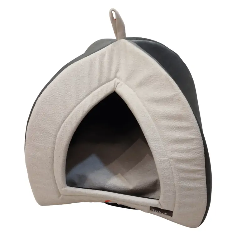 couchage-Tente AZ pour Chat ou Petit Chien – 43x43x43 cm – Gris Anthracite-Tunisie