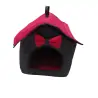 couchage-Niche Imperméable AZ pour Chat ou Petit Chien – 48x48x48 cm – Rouge-Tunisie