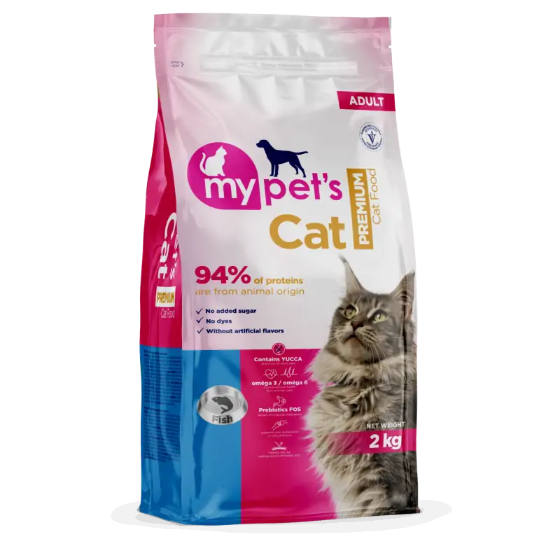 Croquettes Chat-My Pet’s – Croquettes Premium pour Chats Adultes au Poisson – 2 kg-Tunisie