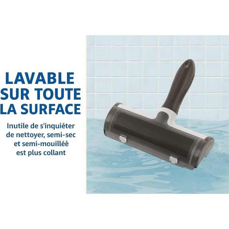 Brosse pour chat-Rouleau Anti-Poils Réutilisable pour Animaux – Brosse Magique pour Chien & Chat-Tunisie
