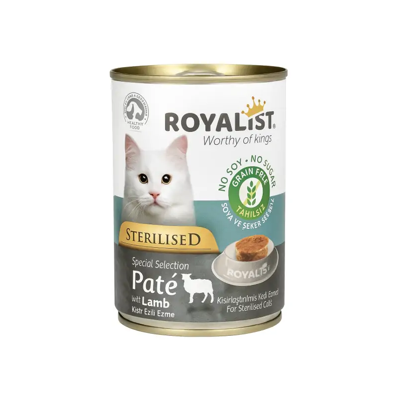 Humides Chat-Royalist – Pâté pour Chats Stérilisés – Agneau – 400 g-Tunisie