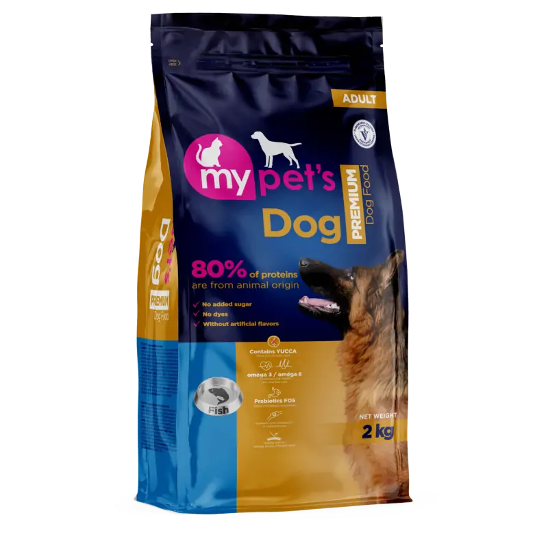 Croquette Chien-My Pet’s – Croquettes Premium pour Chiens Adultes au Poisson – 2 kg-Tunisie