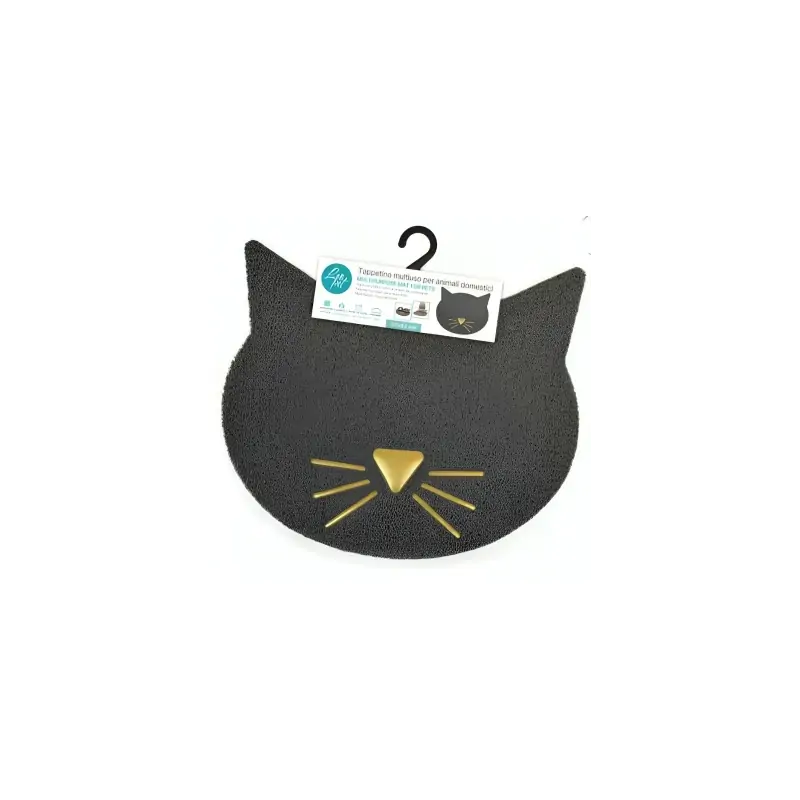 Maison de Toilettes-Tapis‑tête de Chat Multifonction – 37 × 43 cm – Confort & Propreté-Tunisie