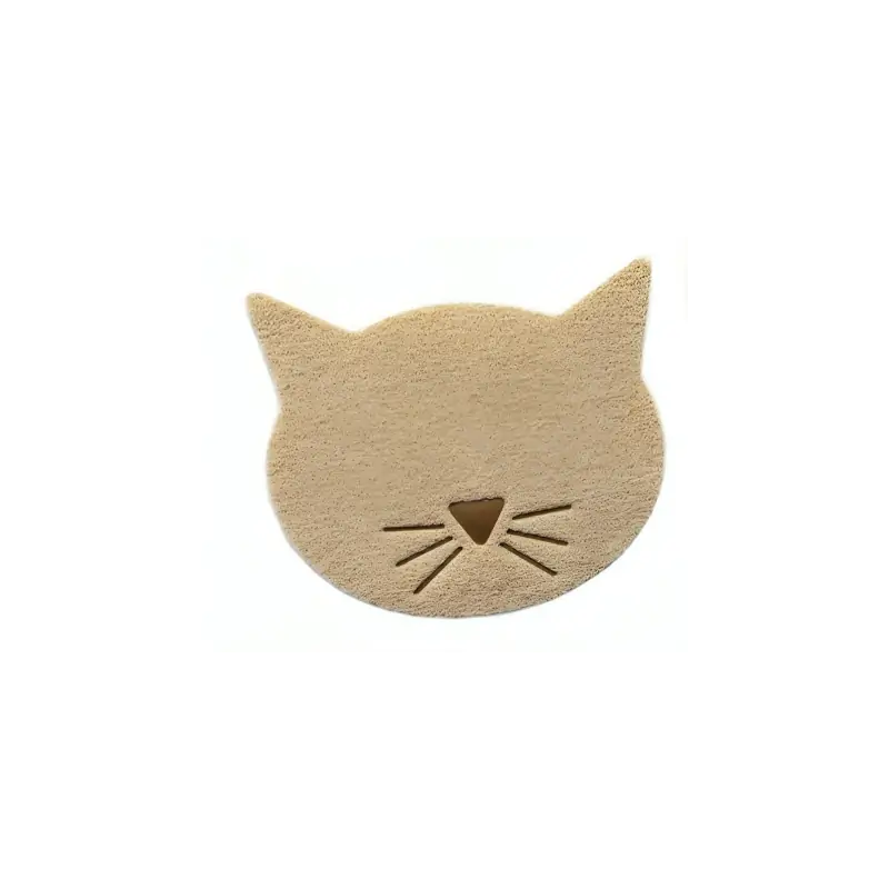 Maison de Toilettes-Tapis‑tête de Chat Multifonction – 37 × 43 cm – Confort & Propreté-Tunisie