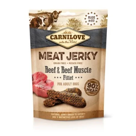 Friandises Chien-CARNILOVE JERKY BEEF & BEEF MUSCLE FILLET 100 G-Tunisie