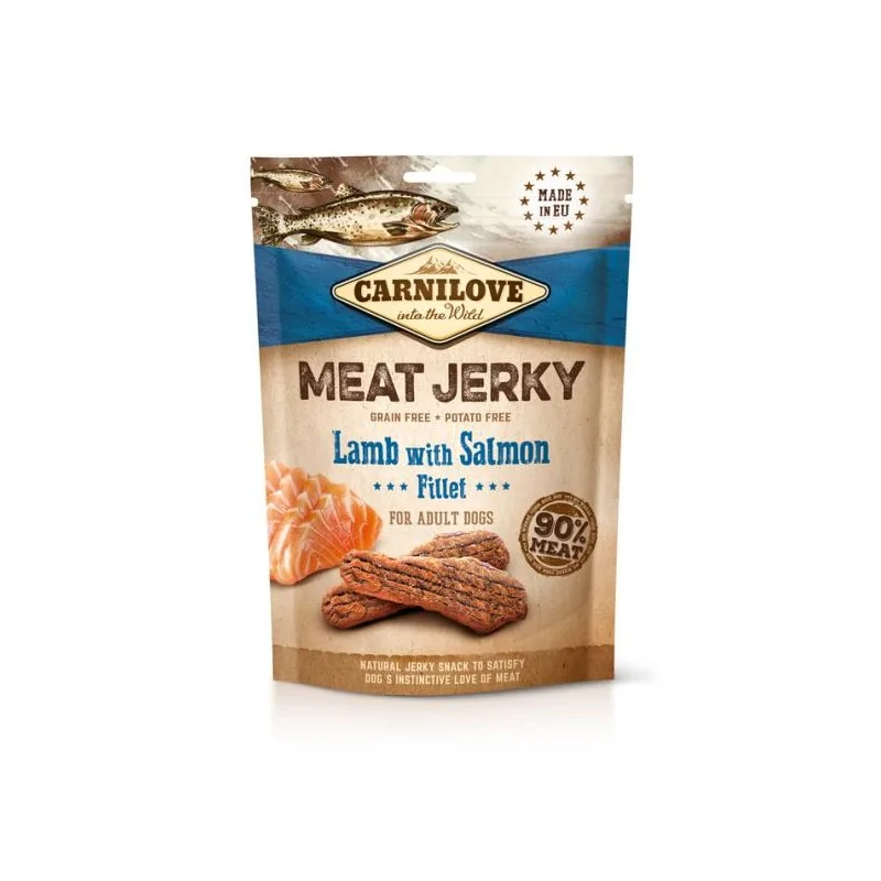 Friandises Chien-CARNILOVE JERKY LAMB & SALMON FILLET 100 G-Tunisie