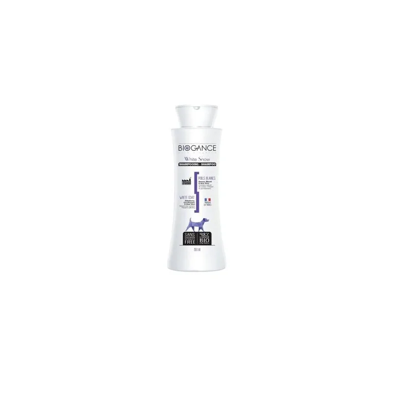 Shampoing Chien-Biogance – Shampooing pour Chien & Chat – Poils Blancs – 250 ml-Tunisie
