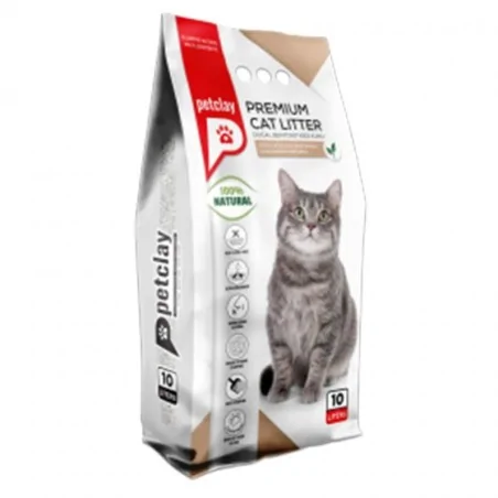 Litières Agglomérantes-Petclay Clumping Cat Litter - Naturelle 10L-Tunisie