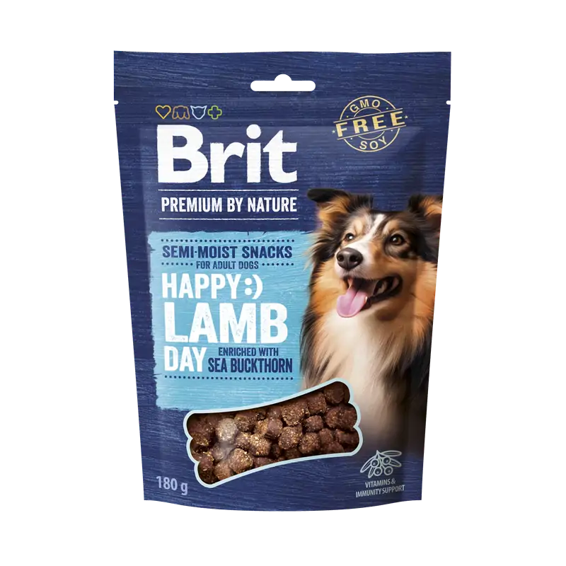 Friandises Chien-Brit Premium By Nature friandises tendres à l'Agneau et à l'Argousier 180g-Tunisie