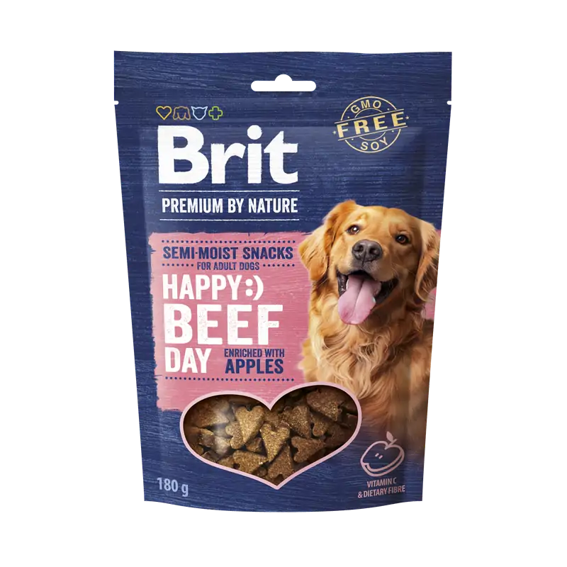 Friandises Chien-Brit Premium By Nature friandises tendres au Boeuf et à la Pomme 180g-Tunisie