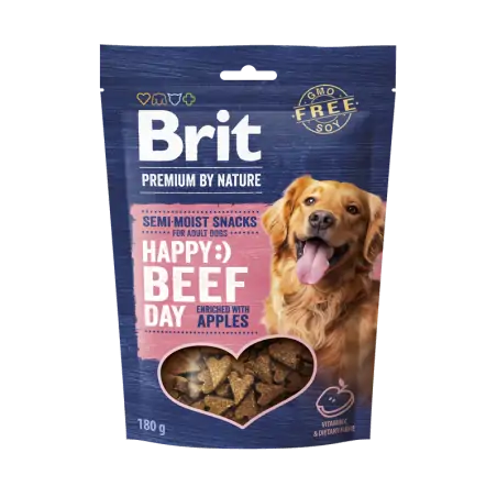 Friandises Chien-Brit Premium By Nature friandises tendres au Boeuf et à la Pomme 180g-Tunisie