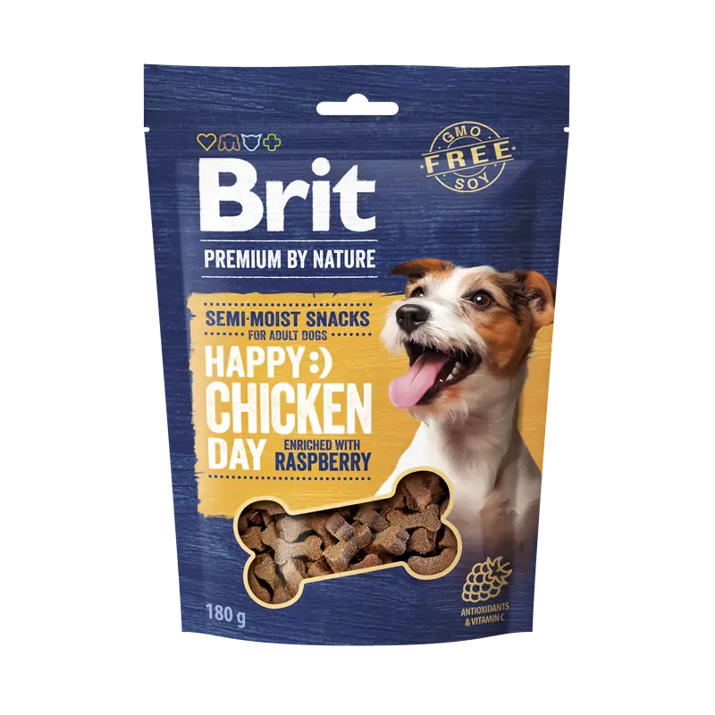 Friandises Chien-Brit Premium By Nature friandises tendres au Poulet et à la Framboise 180g-Tunisie