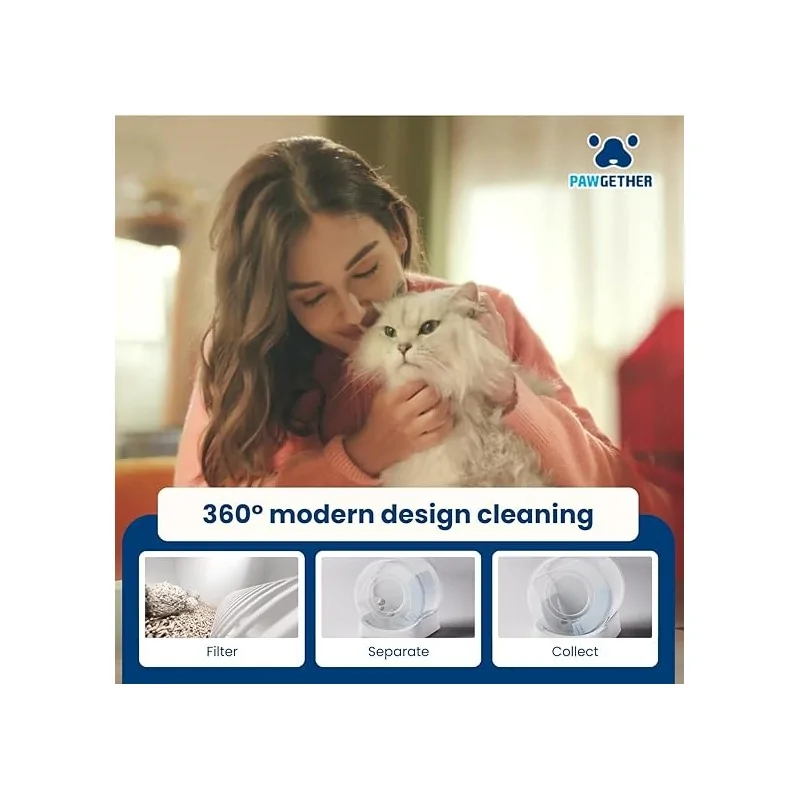 Maison de Toilettes-Pawgether – Maison de toilette Automatique pour Chat – Comfy Smart 2 – Contrôle App & Sécurité-Tunisie