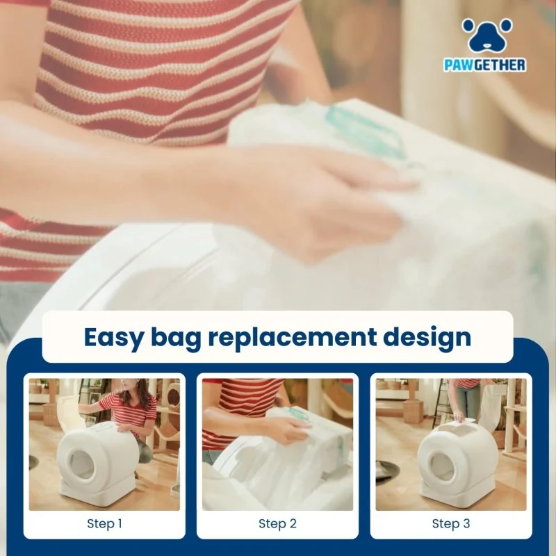 Maison de Toilettes-Pawgether – Maison de toilette Automatique pour Chat – Comfy Smart 2 – Contrôle App & Sécurité-Tunisie
