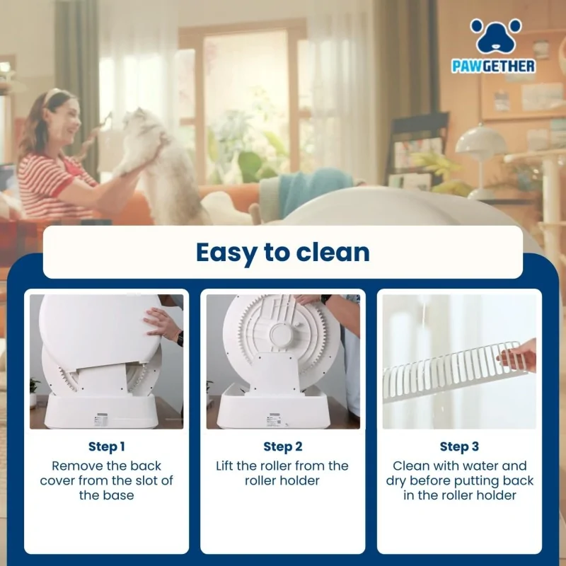 Maison de Toilettes-Pawgether – Maison de toilette Automatique pour Chat – Comfy Smart 2 – Contrôle App & Sécurité-Tunisie