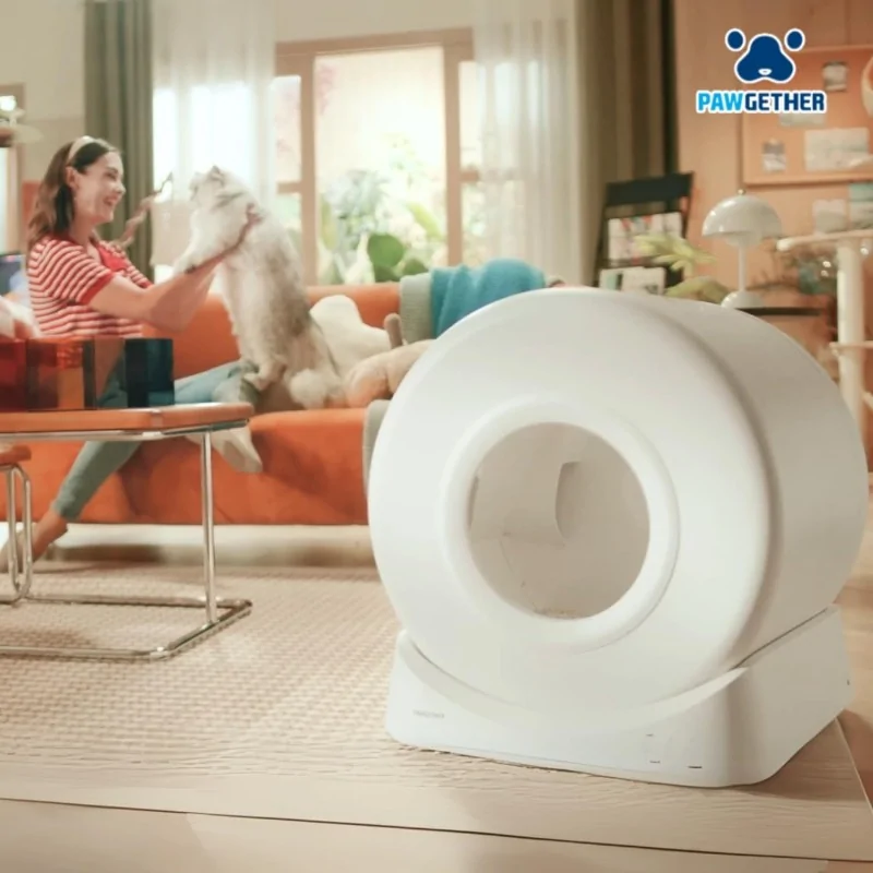 Maison de Toilettes-Pawgether – Maison de toilette Automatique pour Chat – Comfy Smart 2 – Contrôle App & Sécurité-Tunisie