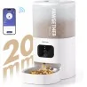 Gamelles et Distributeurs-Pawgether – Distributeur Automatique 4 L pour Chat – 📱 Contrôle App – 🍽️ 10 Repas/Jour – 🥇 Bol Inox Anti-Bourrage-Tunisie