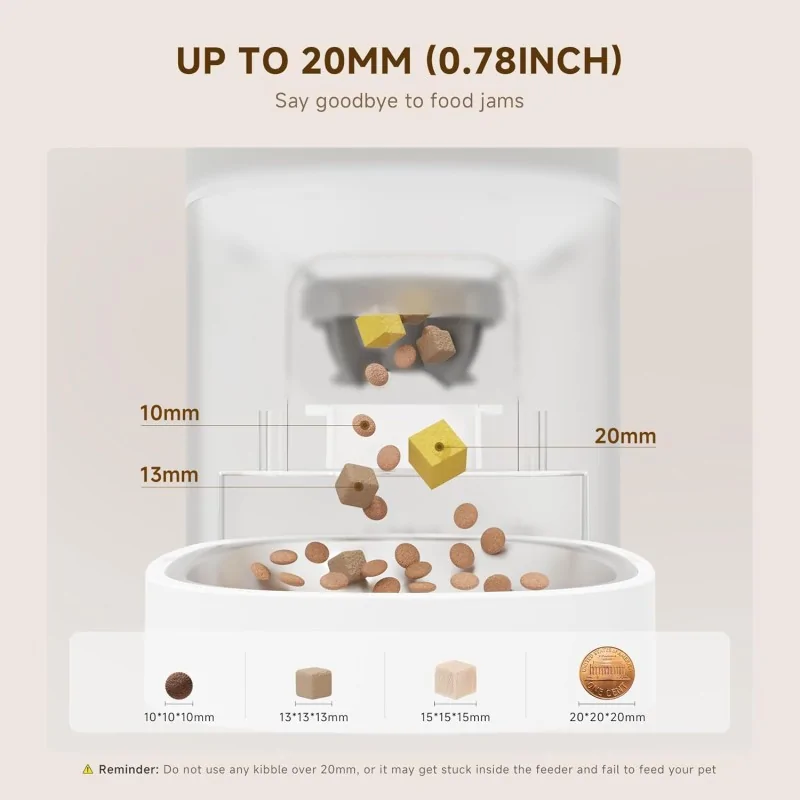 Gamelles et Distributeurs-Pawgether – Distributeur Automatique 4 L pour Chat – 📱 Contrôle App – 🍽️ 10 Repas/Jour – 🥇 Bol Inox Anti-Bourrage-Tunisie