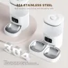 Gamelles et Distributeurs-Pawgether – Distributeur Automatique 4 L pour Chat – 📱 Contrôle App – 🍽️ 10 Repas/Jour – 🥇 Bol Inox Anti-Bourrage-Tunisie