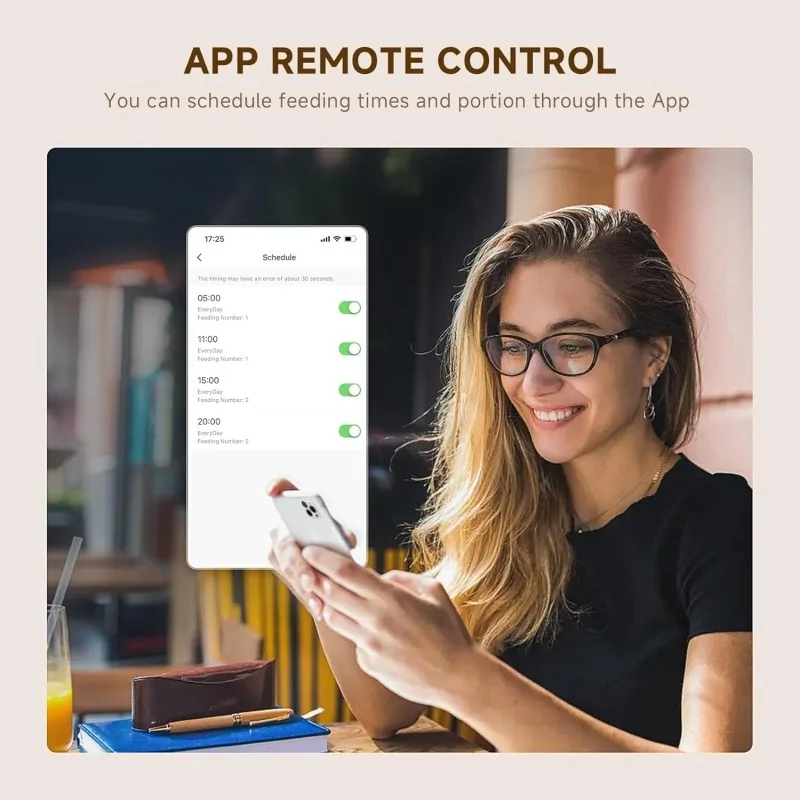 Gamelles et Distributeurs-Pawgether – Distributeur Automatique 4 L pour Chat – 📱 Contrôle App – 🍽️ 10 Repas/Jour – 🥇 Bol Inox Anti-Bourrage-Tunisie