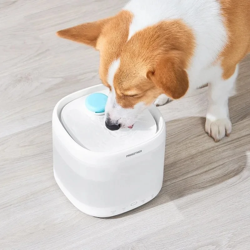 Gamelles et Distributeurs-Pawgether – Fontaine à Eau Smart Pure 3 (P 3) – 2 L – Pompe Sans Fil sur Piles ou USB, Filtration Multi‑Étapes-Tunisie