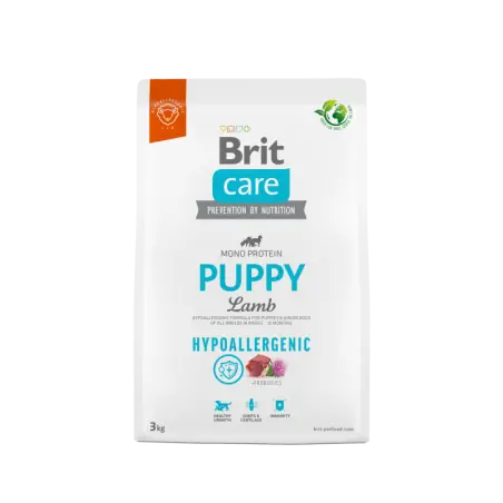 Croquette Chien-Brit Care Hypoallergénique pour Chiot à l'Agneau et au Riz 3kg-Tunisie