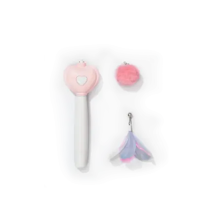 Jouets Chat-Pawgether – Jouet Teaser avec Laser pour Chat – Canne à Plumes Interactive-Tunisie