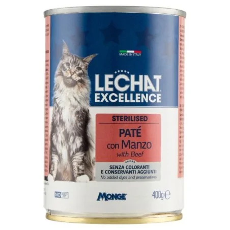 Humides Chat-LeChat Excellence – Stérilisé – BŒUF- PÂTÉ 400g-Tunisie