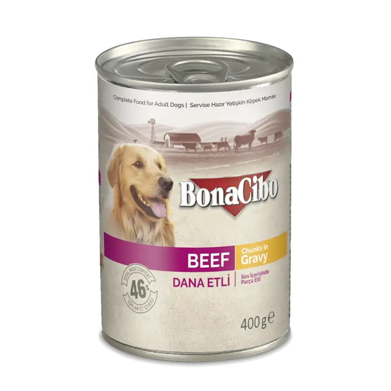 Humides Chat-Bonacibo pour chien au boeuf 400 gr-Tunisie