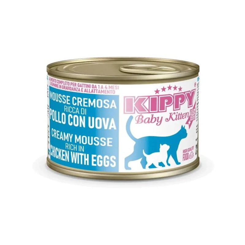 Humides Chat-KIPPY MOUSSE BABY KITTEN POULET-ŒUF 200GR-Tunisie