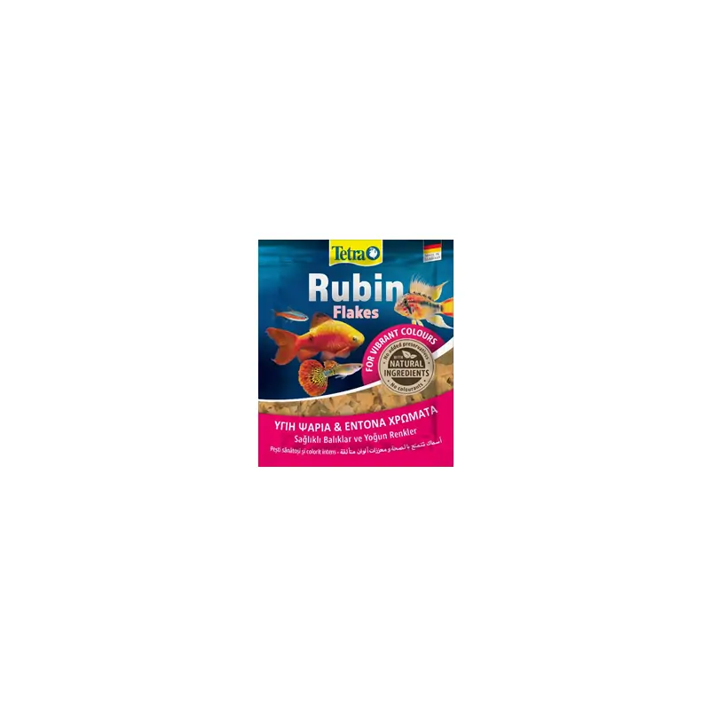 Nourriture Poissons-Tetra Rubin Flakes 12g-Tunisie
