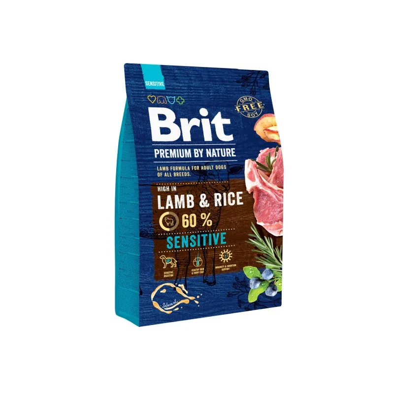 Alimentation-Brit Premium by Nature Sensitive à l'Agneau 3 kg-Tunisie