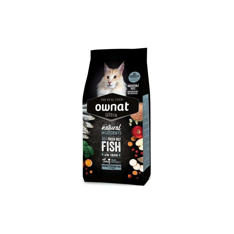 Croquettes Chat-OWNAT ULTRA MATURE STERILIZED FISH 1,5 Kg-Tunisie