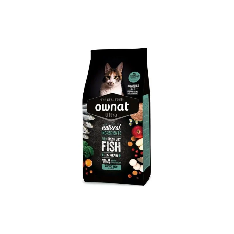 Croquettes Chat-OWNAT ULTRA AGEING FISH 1,5 Kg-Tunisie