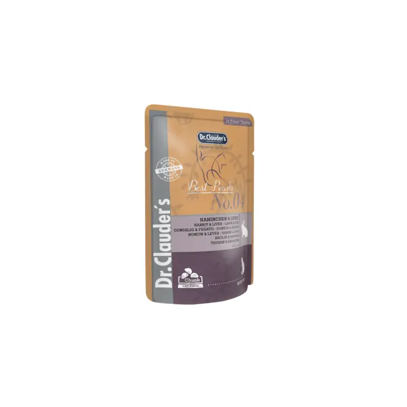 Humides Chat-POCHON CLAUDER'S LAPIN ET FOIE 100 GR-Tunisie