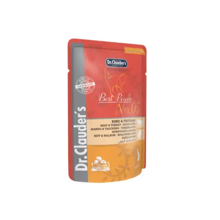 Humides Chat-POCHON CLAUDER'S BOEUF ET DINDE 100 GR-Tunisie
