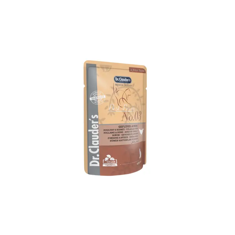 Humides Chat-POCHON CLAUDER'S VOLAILLE ET renne 100 GR-Tunisie